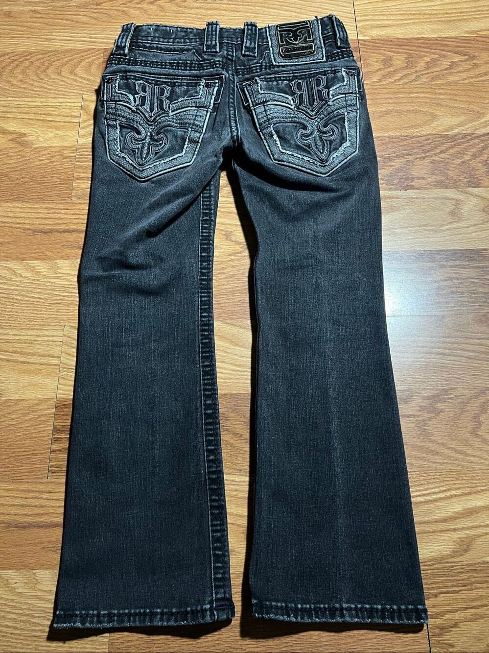 Rock Revival Men’s Richie Slim Boot Black Jeans 28